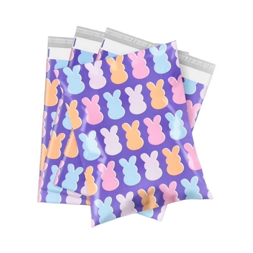 10x13 Easter Bunny Poly Mailers 20 Pack Cute Shipping Bags New